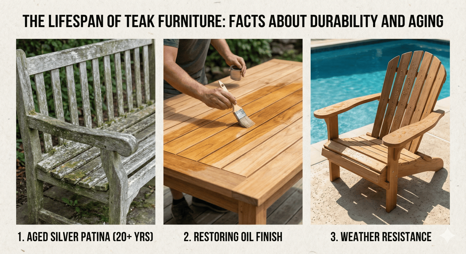Durability of teak furniture