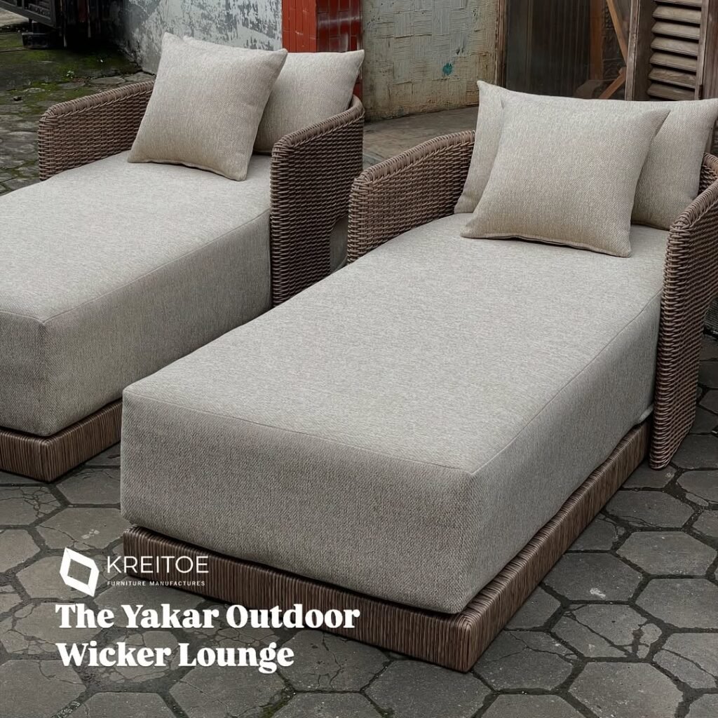 Luxury Sunlounger Yakar Outdoor Wicker