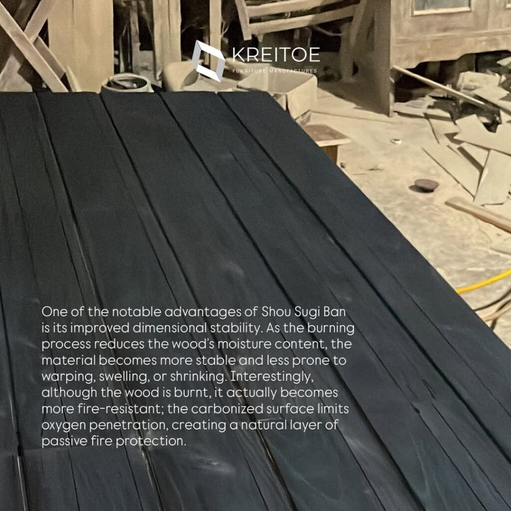 Shou sugi ban finish