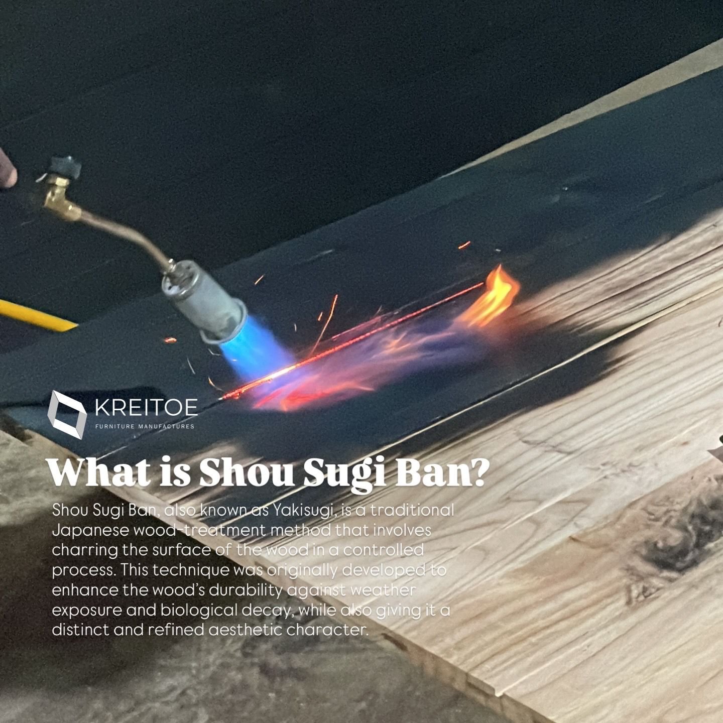 Shou sugi ban finish