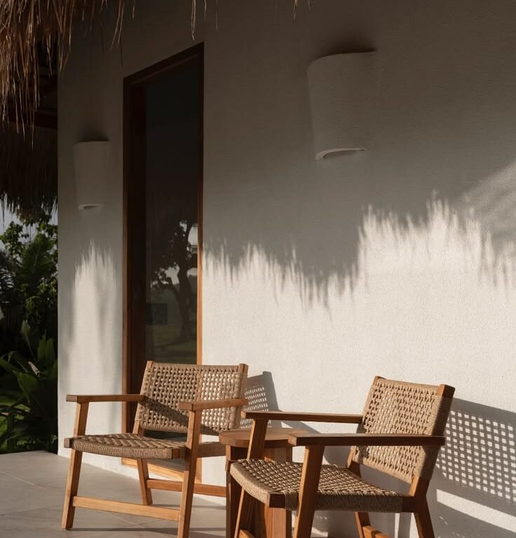Transform Your Balcony into a Relaxing Retreat with a Solid Wood Lounge Chair