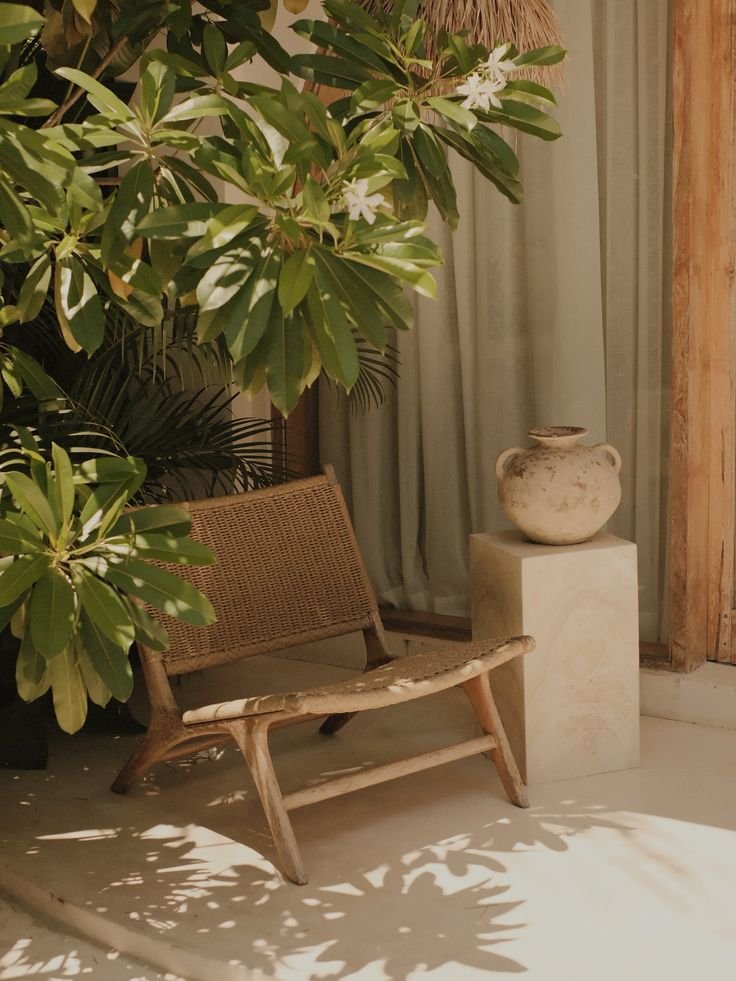 Solid Wood Lounge Chair